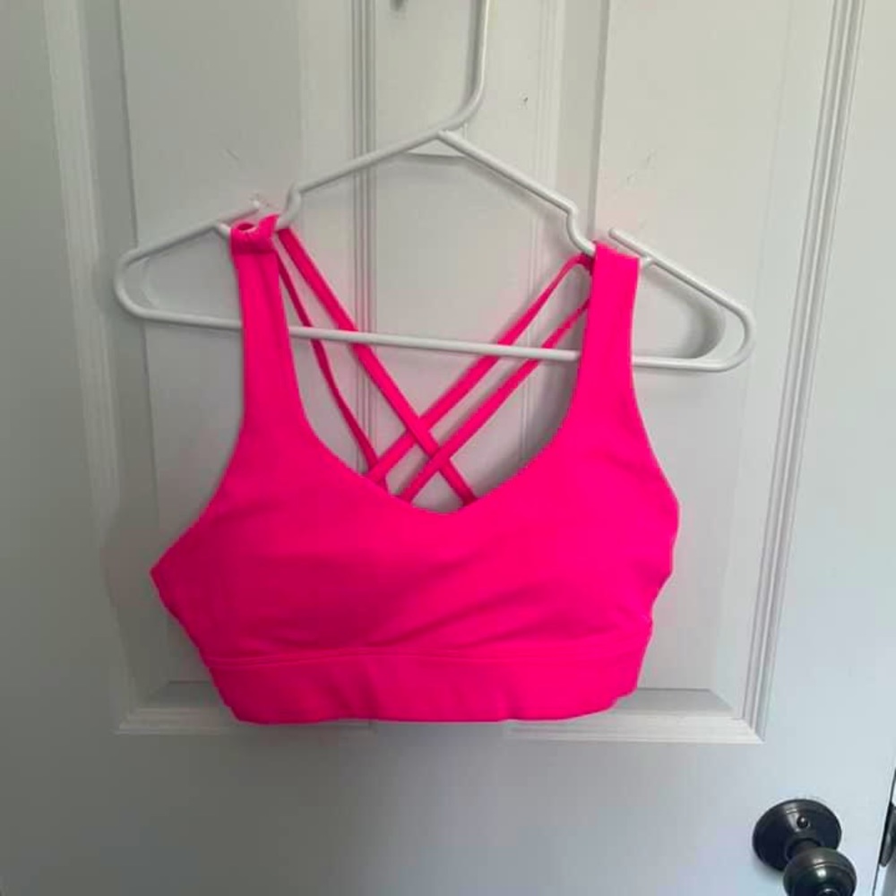 Zyia LIGHT N TIGHT hot pink bra sz LG